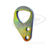 Gold version of the Rotary Performance rotor style rear engine lift hook for the 1993-01 Mazda RX-7 13B-REW